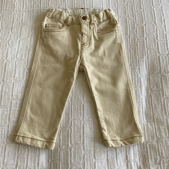 Bonpoint contrast-stitching denim trousers - Picture 2 of 5